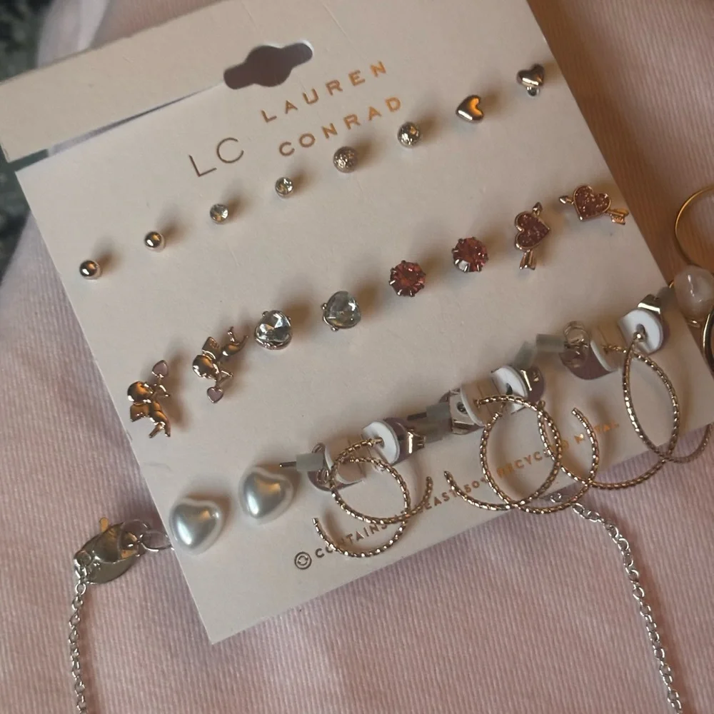 Earrings set , necklaces , bracelet , women & girls jewelry bundle 22 pieces